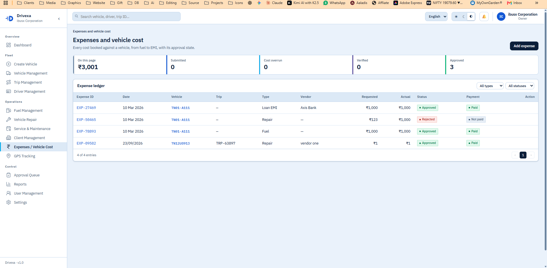 Expense Ledger